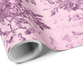 Roze Chinoiserie Decoupage Cadeaupapier