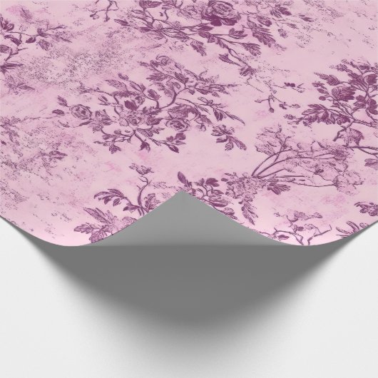 Roze Chinoiserie Decoupage Cadeaupapier (Hoek)