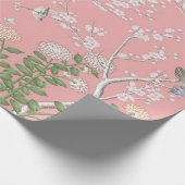 Roze Chinoiserie Decoupage Cadeaupapier (Hoek)