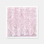 Roze Chinoiserie Decoupage Servet (Voorkant)