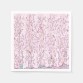 Roze Chinoiserie Decoupage Servet