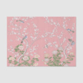 Roze Chinoiserie Decoupage Tissuepapier (Voorkant)