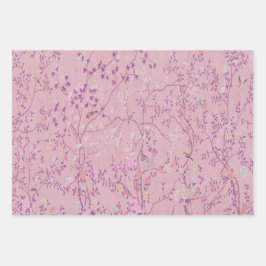 Roze Chinoiserie Decoupage Verpakking Papier Blade Inpakpapier Vel
