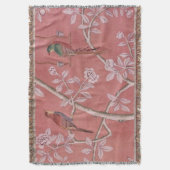 Roze Chinoiserie Deken (Voorkant Verticaal)