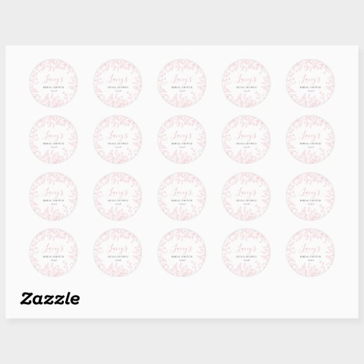 Roze Chinoiserie douche stickers (Vel)