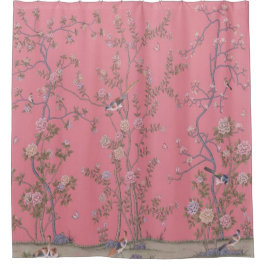 Roze Chinoiserie Douchegordijn