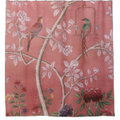 Roze Chinoiserie Douchegordijn (Voorkant)
