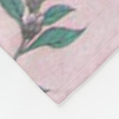 Roze Chinoiserie Fleece Deken (Hoek)