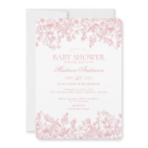 Roze Chinoiserie  Floral Baby shower