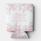 Roze Chinoiserie  Floral Vrijgezellenfeest Blikjeskoeler (Achterkant)