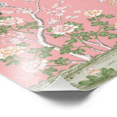 Roze Chinoiserie Foto Afdruk (Hoek)