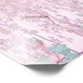 Roze Chinoiserie Foto Afdruk (Hoek)