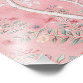 Roze Chinoiserie Foto Afdruk (Hoek)
