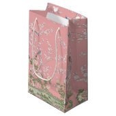 Roze Chinoiserie Gift Bag Klein Cadeauzakje (Voorkant Gekanteld)