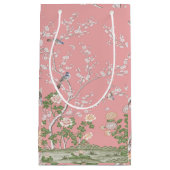 Roze Chinoiserie Gift Bag Klein Cadeauzakje (Voorkant)