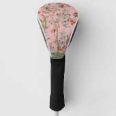 Roze Chinoiserie Golfheadcover (Voorkant)