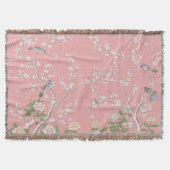 Roze Chinoiserie Gooi Deken (Voorkant)