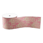 Roze Chinoiserie Grosgrain Lint (Spoel)