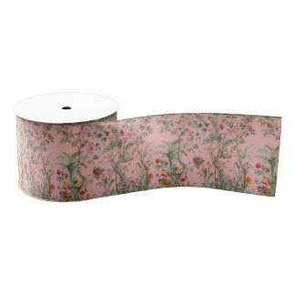 Roze Chinoiserie Grosgrain Lint