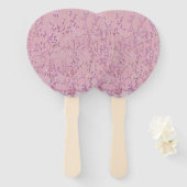 Roze Chinoiserie Handwaaier (Voorkant en achterkant)