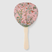 Roze Chinoiserie Handwaaier (Voorkant)