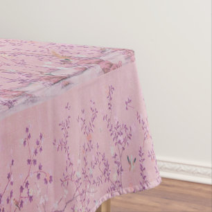 Roze Chinoiserie Katoen Eettafelkleed Tafelkleed