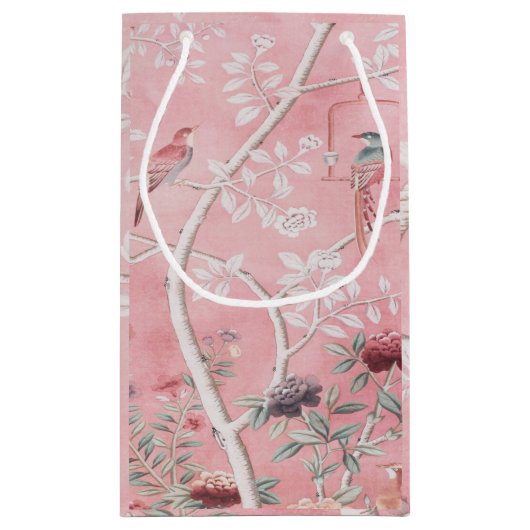 Roze Chinoiserie Klein Cadeauzakje (Achterkant)