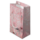 Roze Chinoiserie Klein Cadeauzakje (Voorkant Gekanteld)