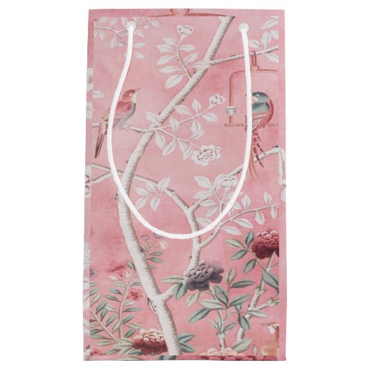 Roze Chinoiserie Klein Cadeauzakje (Voorkant)