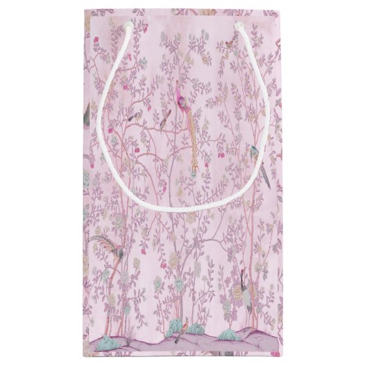 Roze Chinoiserie Klein Cadeauzakje (Achterkant)