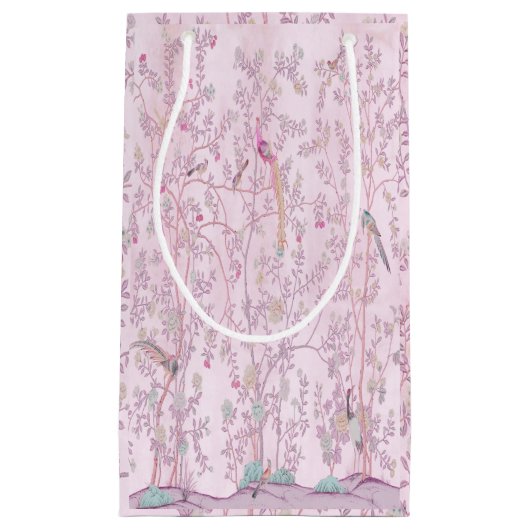 Roze Chinoiserie Klein Cadeauzakje (Voorkant)