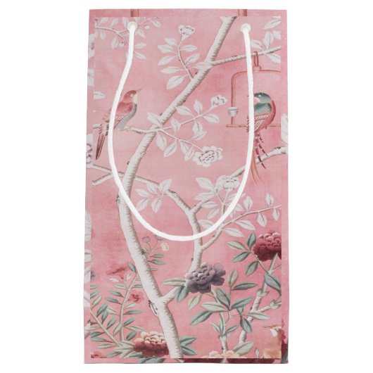 Roze Chinoiserie Klein Cadeauzakje (Voorkant)