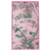 Roze Chinoiserie Klein Cadeauzakje (Achterkant)