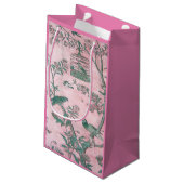 Roze Chinoiserie Klein Cadeauzakje (Achterkant Gekanteld)