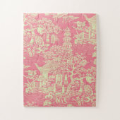 Roze Chinoiserie Legpuzzel (Verticaal)