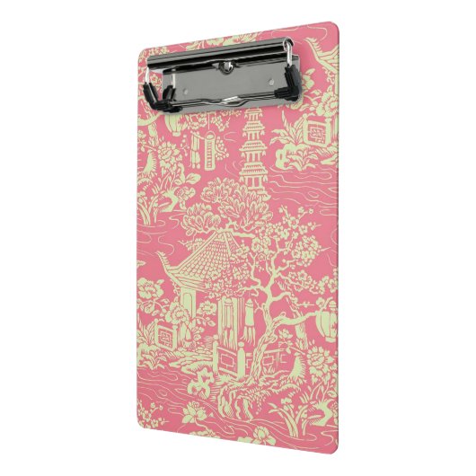 Roze Chinoiserie Mini Klembord (Angled2)