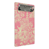 Roze Chinoiserie Mini Klembord (Schuin)