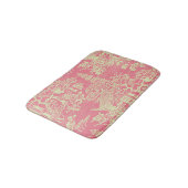 Roze Chinoiserie Moderne Badmat (Gekanteld)