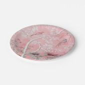 Roze Chinoiserie Papieren Bordje (Gekanteld)