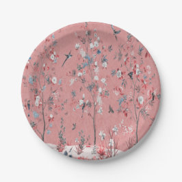 Roze Chinoiserie Papieren Bordje
