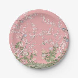 Roze Chinoiserie Papieren Bordje