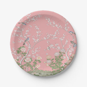 Roze Chinoiserie Papieren Bordje