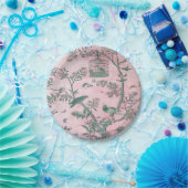 Roze Chinoiserie Papieren Bordje (Feest)