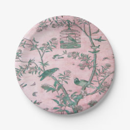 Roze Chinoiserie Papieren Bordje