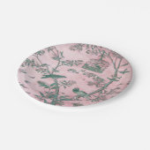 Roze Chinoiserie Papieren Bordje (Gekanteld)