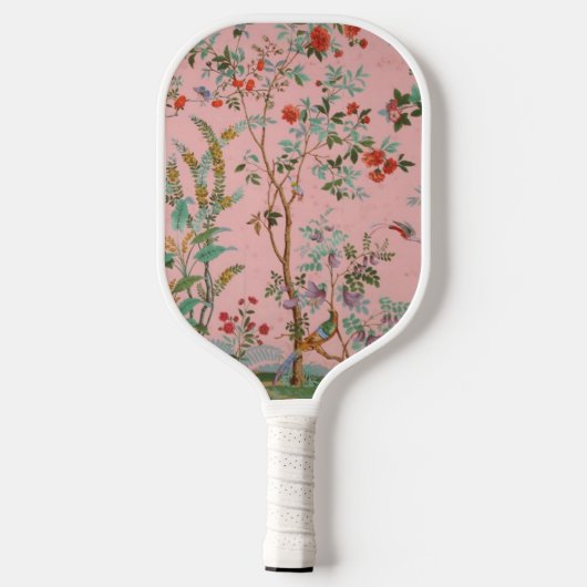 Roze Chinoiserie Pickleball Paddle (Achterkant)