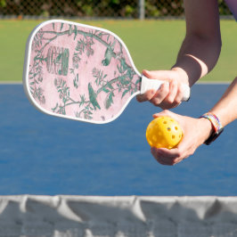 Roze Chinoiserie Pickleball Paddle