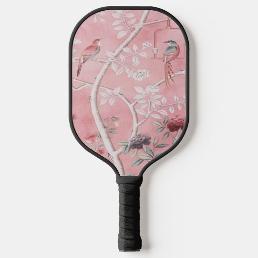 Roze Chinoiserie Pickleball Paddle (Voorkant)