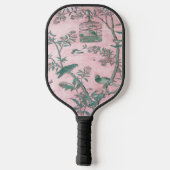 Roze Chinoiserie Pickleball Paddle (Achterkant)