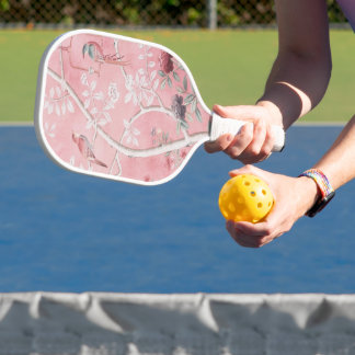 Roze Chinoiserie Pickleball Paddle